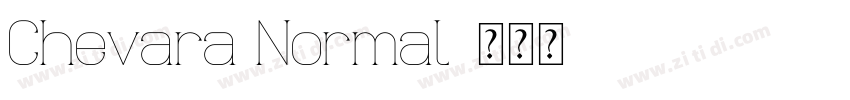 Chevara Normal字体转换